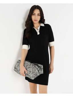 RAREISM - Nitu Primary Black Bodycon Mini Dress