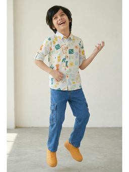 Tales & Stories - Boys Multicolor Printed Casual Shirt