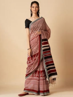 Fabindia - Cotton Silk Bagh Printed Sari