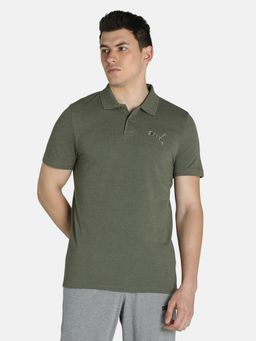 Puma - Dotted Graphic Men Green T-Shirt