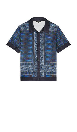 Central Park West - Foulard Print Buttondown Shirt