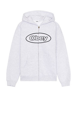 Obey - Oval Extra Heavy Zip Hoodie