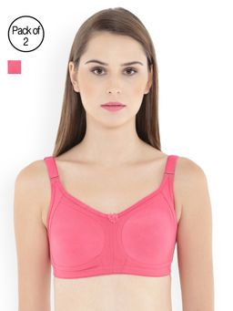 Floret - Pack of 2 Full-Coverage Bras - Pink