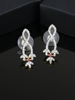 Estele - CZ Ideal Gold-Plated Stud Earrings for Women