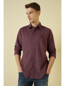 Allen Solly - Rust Full Sleeves Casual Shirt