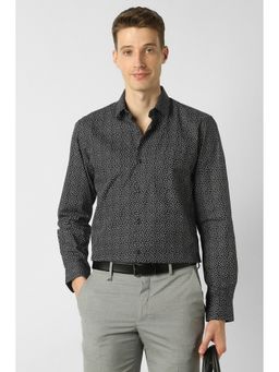 Peter England - Black Nuvo Fit Full Sleeves Formal Shirt