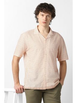 Van Heusen - Peach Print Party Shirt