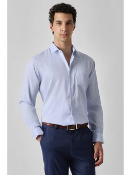 Van Heusen - Light Blue Textured Full Sleeves Formal Shirt