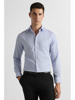 Van Heusen - Light Blue Print Full Sleeves Formal Shirt