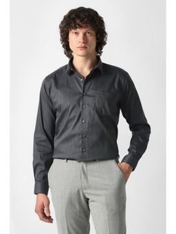 Van Heusen - Grey Stripe Full Sleeves Formal Shirt