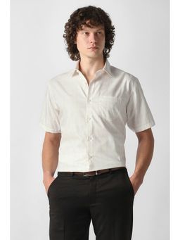 Van Heusen - White Check Half Sleeves Formal Shirt