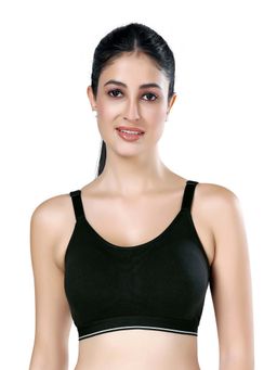 Bralux - Medium Padded Full Coverage For Everyday Wear Bra - Black