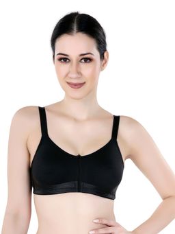Bralux - Full Coverage Lift-Up Support Comfort Bra For Women - Black