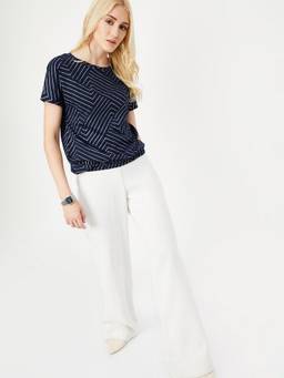 max - Women Blue T-Shirt
