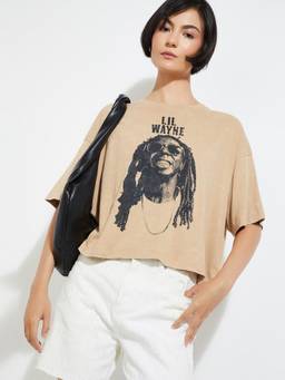 max - Women Beige T-Shirt
