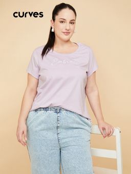 max - Women Purple T-Shirt