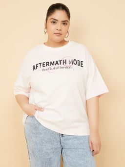max - Women Pink Oversized T-Shirt