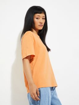 max - Women Back Orange T-Shirt