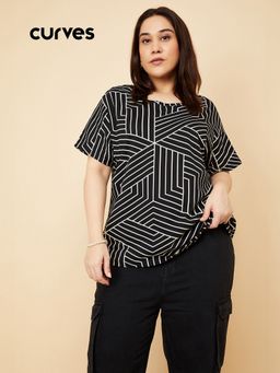max - Women Black T-Shirt