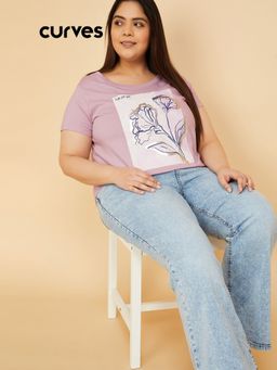 max - Women Purple T-Shirt