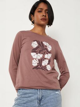 max - Women Purple T-Shirt