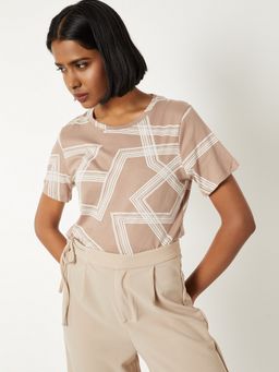 max - Women Brown T-Shirt