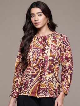 Aarke Ritu Kumar - Multi-Color Paisley Regular Shirt