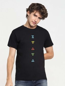 Bewakoof - Men's Black Witcher Ability Graphic Printed T-shirt