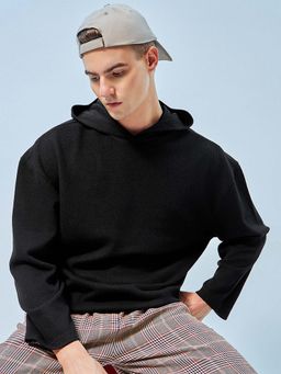 Bewakoof - Men's Black Oversized Hoodies