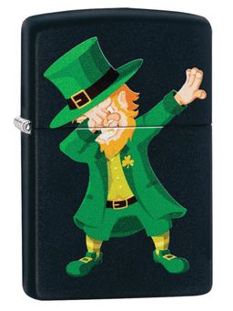 Zippo - Dabbing Leprechaun Design Windproof Pocket Lighter