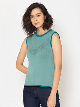 SHAYE - Blue Lou Sweater Vest
