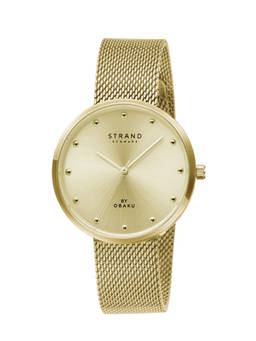 Strand by Obaku - Calista Gold Gold Dial Quartz Watch For Women (S700LXGGMG-DC)
