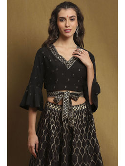 Biba - Women's Black Polyester Top