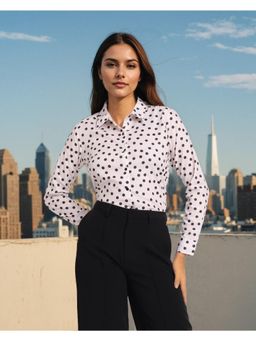 Style Quotient - Women Off White Printed Shirt