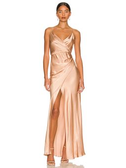 Shona Joy - La Lune Cross Draped Maxi Dress