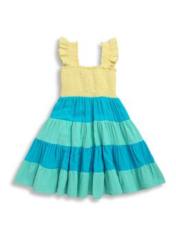ZIP ZAP ZOOP - Multi Color Smocked Sleeveless Summer Dress