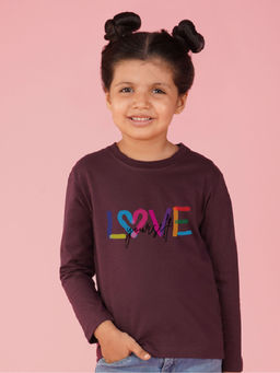 Nusyl - Girls Wine Love Yourself Printed T-shirt