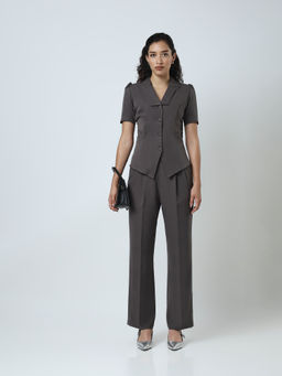 Jaey - Women Monochrome Muse Grey Co-Ord Set