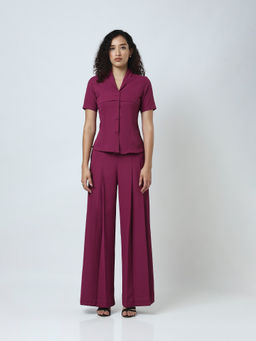Jaey - Women Event Edit Purple Co-Ord Set