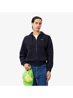 Lacoste - Double Face Pique Blue Hoodie