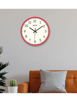 Olive Tree - Red Plastic Wall Clock