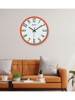 Olive Tree - Red Plastic Wall Clock