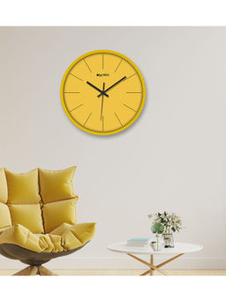 Olive Tree - Yellow Plastic Wall Clock