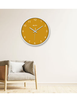 Olive Tree - Mustard Plastic Wall Clock