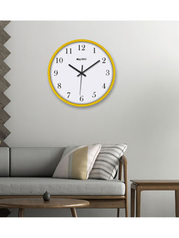 Olive Tree - Yellow Plastic Wall Clock