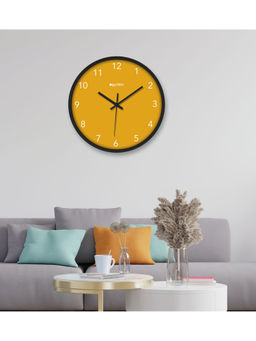 Olive Tree - Mustard Plastic Wall Clock