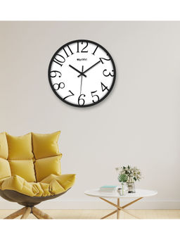 Olive Tree - Black Plastic Wall Clock