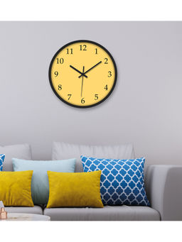Olive Tree - Yellow Plastic Wall Clock