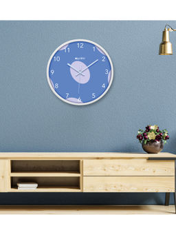 Olive Tree - Blue Plastic Wall Clock
