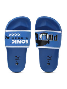 Puma - x SONIC Leadcat Kids Blue Printed Flip Flops